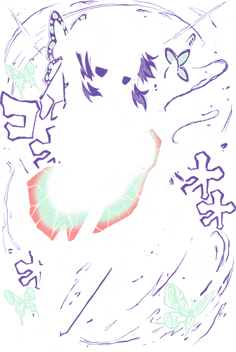 Shinobu Kocho Demon - Slayer - Kawaii, Demon, Anime, Manga, Tokyo, Angry, Japanese Art, Aesthetic, Manga Style, Zylixzen, Aggressive, Gamer, Otaku, Gift, Cool