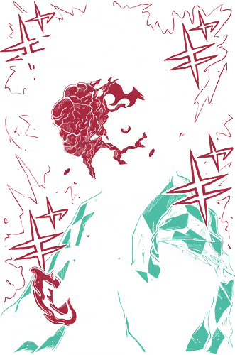 Tanjiro Kamado Demon - Slayer - Kawaii, Demon, Anime, Manga, Tokyo, Angry, Japanese Art, Aesthetic, Manga Style, Zylixzen, Aggressive, Gamer, Otaku, Gift, Cool