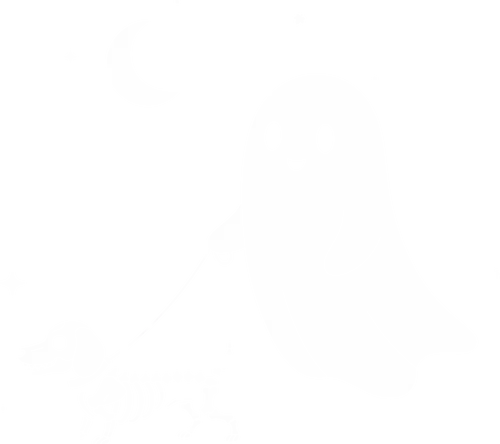 Boo and Bone - boo, autumn, dachshund lover, dog, funny, ghost, halloween, horror, pumpkin, sausage dog, scary, spooky, teckel, cute animals