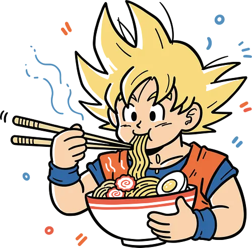 goku ramen - goku, ramen, food, anime, manga, japanese