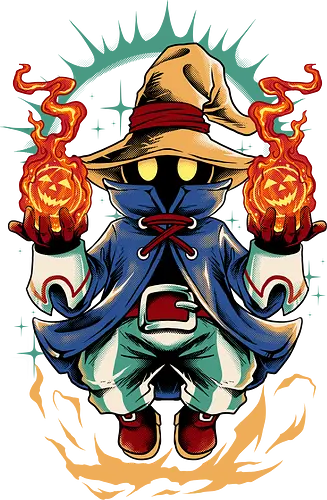 the pumpkin flame  - dark mage, magician, wizard, rpg, fantasy, adventure, Final, cool, magic