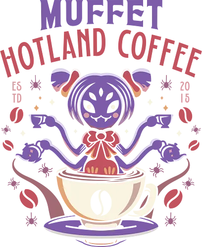 Muffet Hotland Coffee - Tale, deltarune, muffet, sans, spider cider, indie game, video game, gaming, rpg, flowey, mettaton, gamer, papyrus, toriel, asgore