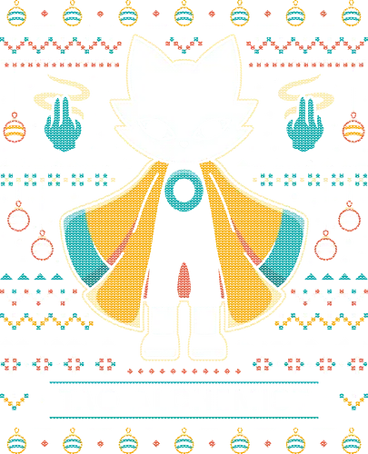 Mysterious Alchemist Ugly Sweater - nine sols, cat, yi, Bug Knight, silksong, indie, ninja, roguelike, roguelite, shuanshuan, shanhai 9000, video game, gaming, gamer, indie game, ugly christmas sweater, xmas, christmas