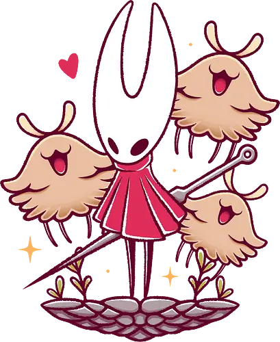 Hornet & Lost Fleas - Bug Knight, silksong, hollowknight, hornet, bell beast, sherma, lost fleas, gaming, video games, videogames, indie game, metroidvania, gamer