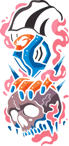 Sub-Zero's Trophy Kill - sub-zero, Kombat, video game, fighting game, retro, arcade, classic, skull, ice, ninja, fan art, graphic tee, pop culture, gamer, geek, finish him, fatality, retro gaming