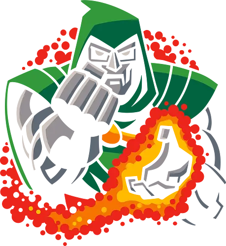 Doctor Doom's Fiery Fury - comics, villain, superhero, fantastic four, avengers, doom, comic book, fan art, graphic tee, pop culture, geek, geeky, doctor doom, Comic, dr doom