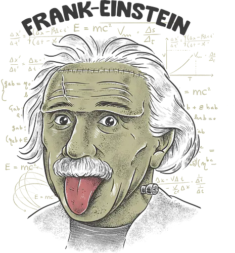 Frank-Einstein - halloween, einstein, albert einstein, science, physics, nerd, trick or treat