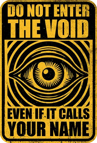 Horror Signs Call Void - scary, cool, awesome, horror, horror stories, creepy, horror movies, books, spooky season, Halloween, creepypastas, shadow creature, shadow figure, demon, spirit, shadow person, dead, ghost, sign, eye, eyeball, void, calling