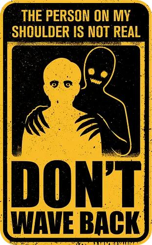 Horror Signs Shadow Creatures - scary, cool, awesome, horror, horror stories, creepy, horror movies, books, spooky season, Halloween, creepypastas, shadow creature, shadow figure, smile, demon, spirit, shadow person, dead, ghost, wave, sign