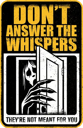 Horror Signs Whisper Darkness - spirit, shadow person, dead, ghost, sign, whisper, whispers, whispering, scary, cool, awesome, horror, horror stories, creepy, horror movies, books, spooky season, Halloween, creepypastas, shadow creature, shadow figure, smile, demon