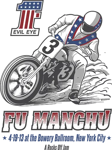 Fu Manchu - Bowery Ballroom NYC 2013 - A Rocks Off Jam - Fu Manchu Poster, Stoner Rock NYC 2013, Bowery Ballroom Show, Fu Manchu Kunst, Loja MacacoRato Poster, Stoner Rock Sammlerstück, Underground Rock Poster, Fu Manchu Fuzz Sound, New York Konzert Poster, Stoner Rock Kultur, Skate Rock Feeling, Monster Magnet Stil, Kyuss inspiriert Poster, Schwere Riffs Stoner, Alternative Rock Deko