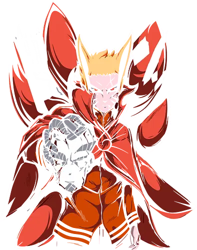 Baryon Mode - Shinobi, Baryon Mode, Naruto Shippuden, Boruto, anime, manga, art print, t-shirt design, fan art, Kurama, Nine-Tails, Sage of Six Paths, Otsutsuki, geek art, final form, dramatic, cool, anime fan gift