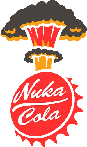 Nuka-Cola Fallout - Nuka-Cola, Fallout, video game, nuclear, apocalypse  gaming, retro-futuristic, mushroom cloud, bottle cap, wasteland  Bethesda, vault dweller, pip-boy, fan art, pop culture  geek, nerd, gamer, sci-fi, war never changes