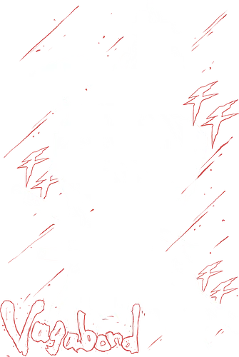 Miyamoto Musashi - Vagabond - Kawaii, Anime, Manga, Tokyo, Angry, Japanese Art, Aesthetic, Manga Style, Zylixzen, Aggressive, Gamer, Otaku, Gift, Cool