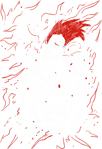 Iori Yagami - The King of Fighters - Kawaii, Anime, Manga, Tokyo, Angry, Japanese Art, Aesthetic, Manga Style, Zylixzen, Aggressive, Gamer, Otaku, Gift, Cool