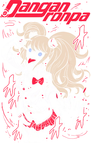 Junko Enoshima - Danganronpa - Kawaii, Anime, Manga, Tokyo, Angry, Japanese Art, Aesthetic, Manga Style, Zylixzen, Aggressive, Gamer, Otaku, Gift, Cool