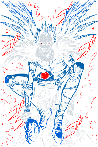 Ryuk Note - Death - Kawaii, Anime, Manga, Tokyo, Angry, Japanese Art, Aesthetic, Manga Style, Zylixzen, Aggressive, Gamer, Otaku, Gift, Cool