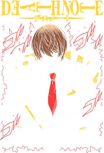 Kira Note - Death - Kawaii, Anime, Manga, Tokyo, Angry, Japanese Art, Aesthetic, Manga Style, Zylixzen, Aggressive, Gamer, Otaku, Gift, Cool