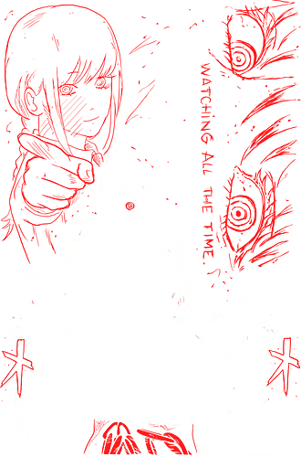 Nayuta Man - Chainsaw  - Kawaii, Anime, Manga, Tokyo, Angry, Japanese Art, Aesthetic, Manga Style, Zylixzen, Aggressive, Gamer, Otaku, Gift, Cool, Horror