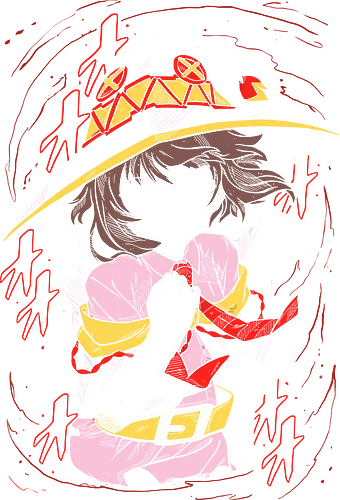 Megumin - Konosuba - Kawaii, Anime, Manga, Tokyo, Angry, Japanese Art, Aesthetic, Manga Style, Zylixzen, Aggressive, Gamer, Otaku, Gift, Cool