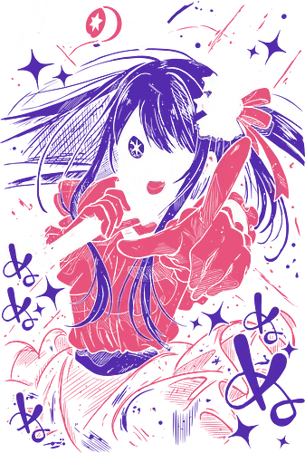 Ai Hoshino - Oshi No Ko - Kawaii, Anime, Manga, Tokyo, Angry, Japanese Art, Aesthetic, Manga Style, Zylixzen, Aggressive, Gamer, Otaku, Gift, Cool