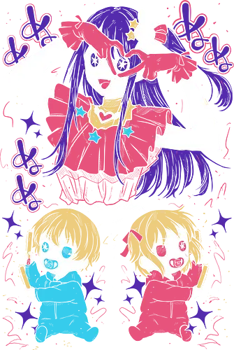 Ai Hoshino - Oshi No Ko - Kawaii, Anime, Manga, Tokyo, Angry, Japanese Art, Aesthetic, Manga Style, Zylixzen, Aggressive, Gamer, Otaku, Gift, Cool