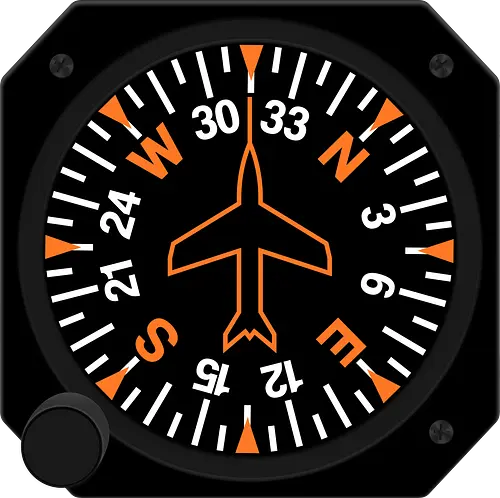 Heading Indicator Aeronautical Art - pop culture, nerd, humor, parody, funnytee, joke, geek, funny slogan, funny quote, aeronaut, airplane, aviator, pilot, aviation, aeronautical