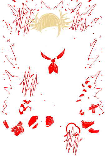 Himiko Toga - Academia - Kawaii, Anime, Manga, Tokyo, Angry, Japanese Art, Aesthetic, Manga Style, Zylixzen, Aggressive, Gamer, Otaku, Gift, Cool