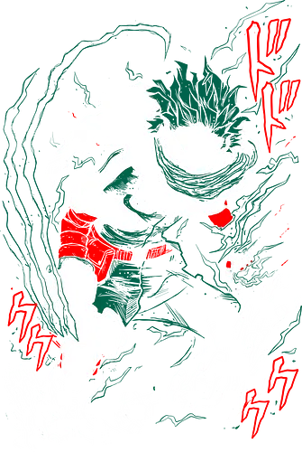 Izuku Midoriya - Academia - Kawaii, Anime, Manga, Tokyo, Angry, Japanese Art, Aesthetic, Manga Style, Zylixzen, Aggressive, Gamer, Otaku, Gift, Cool
