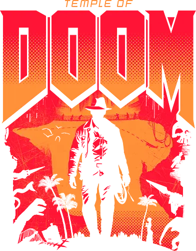 Temple of Doom - Temple of Doom, doom slayer, doom guy, video gaming, gamer, 1980s