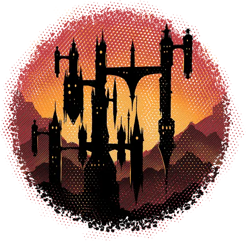 Castle Sunset - Vampire, vampires, retro gaming, video games, gaming, classic, gamer