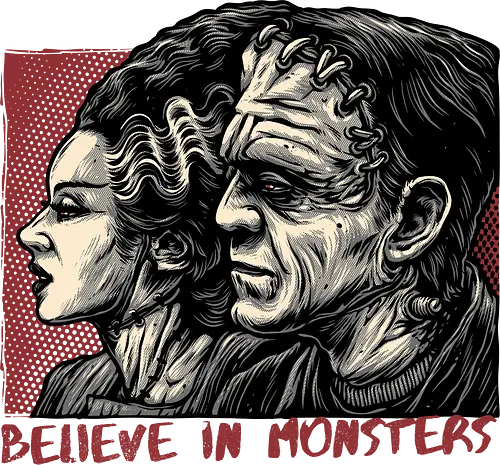 Believe in Monsters - Horror, Halloween, creatures, monsters, monster, movie, film, classic horror