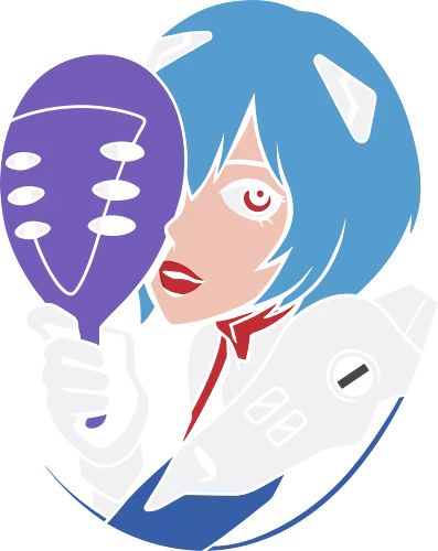 Eva Unit 00 - Rei Ayanami, Evangelion, NGE, Eva Unit 00, anime, manga, retro anime, fan art, t-shirt design, art print, pop culture, mecha, cool anime art, geek art, psychological, minimalist
