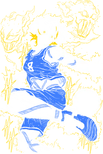 Meguru Bachira - Blue Lock - Kawaii, Anime, Manga, Tokyo, Angry, Otaku, Gift, Cool, Japanese Art, Aesthetic, Manga Style, Zylixzen, Aggressive, Gamer