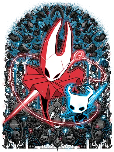 Mosaic Hornet - Bug Knight, knight, hornet, gaming, games, gamer, video games, vintage, japanese, magical, magic, video gaming, silksong, silk song