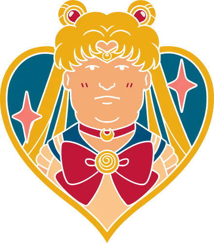King of the Moonlight - Hank Hill, Sailor, King of the Hill, anime, cartoon crossover, funny, hilarious, fan art, t-shirt design, art print, pop culture mashup, retro anime, geek art, propane, magical girl, ironic, 90s nostalgia