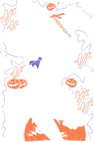 Shizuku Murasaki Halloween - Hunter x Hunter - Halloween, spooky, Pumpkin, orang, purple, witch, witchcraft, witch hat, Kawaii, Anime, Manga, Tokyo, Angry, Japanese Art, Aesthetic, Manga Style, Zylixzen, Aggressive, Gamer, Otaku, Gift, Cool