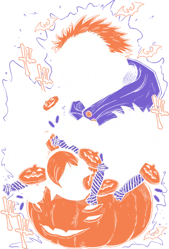 Jujutsu Halloween Kaisen - Kawaii, Anime, Manga, Tokyo, Angry, Japanese Art, Aesthetic, Manga Style, Zylixzen, Aggressive, Gamer, Otaku, Gift, Cool