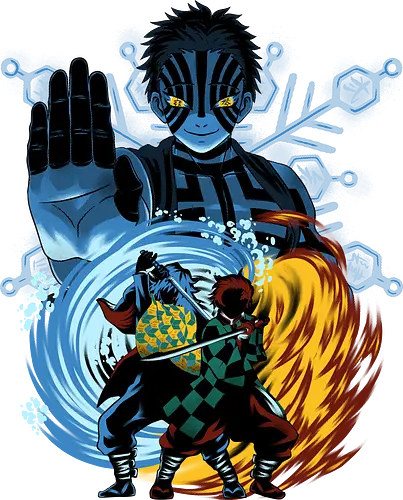 Upper 3 Battle - Slayer, Tanjiro, Giyu, Akaza