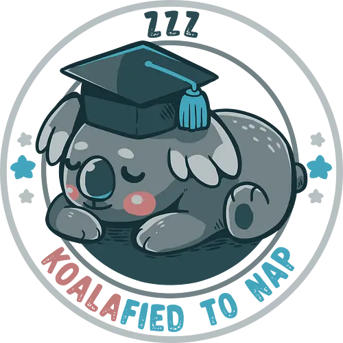 Koalafied to Nap - Koala, qualifiziert, koalafiziert, Nickerchen, Abschlussfeier, süßes Nickerchen, qualified, koalafied, nap, graduation, cute nap, animal pun, graduate, student