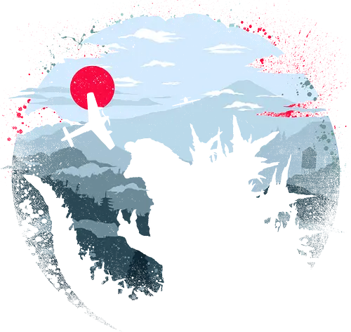 Monster King - Kaiju, monsters, monster king, japan, mount fuji, asia