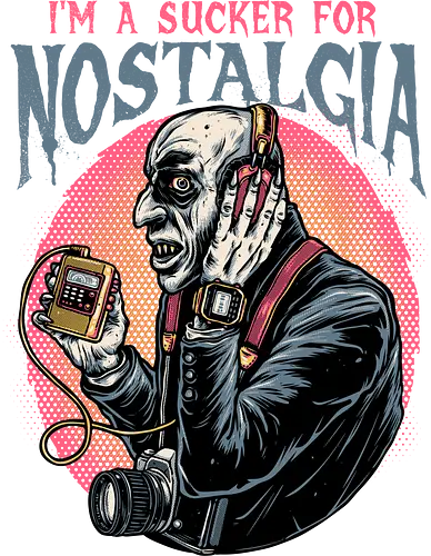 Nostalgic Vampire - Movie, film, horror, vampire, vampires, Halloween, horror movie, nostalgic, funny, retro __