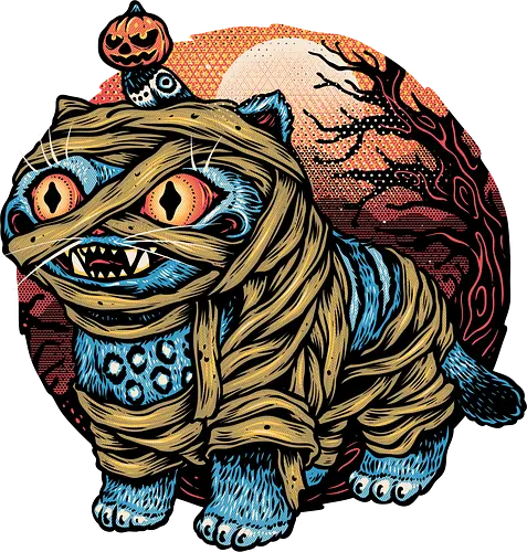 Derpy Mummy - Movie, hunter, demons, tiger, animal, cute, animation, animated, mummy