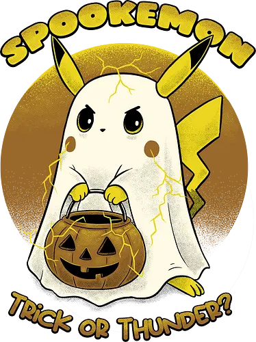 Spookemon - Pocket, Mouse, halloween, pumpkin, trick or treat, geek, anime