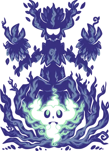 The Ghost Tree Within - Geisterbaum, Gras, Geist, Geistertyp, Baum, tree, phantom, trev, enant, ghost tree, grass, ghost, ghost type, game, video game, techranova, halloween