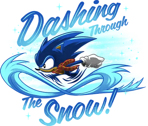 Dashing Through  - Hedgehog, The Hedgehog, Winter, Snow, Christmas