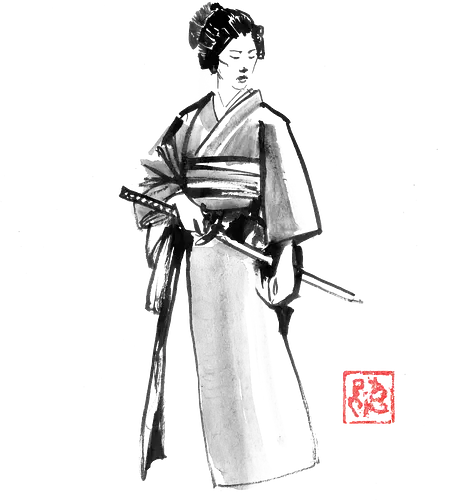 geisha samurai - geisha, sumie, japan