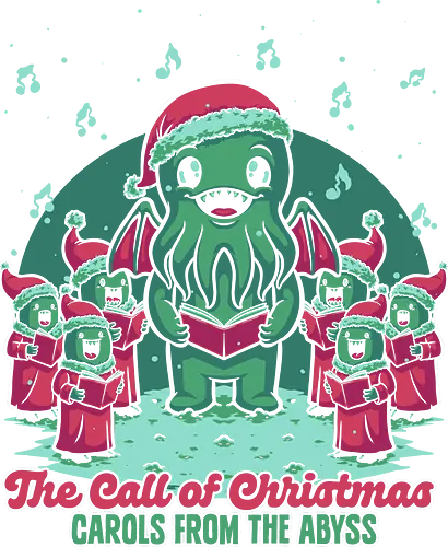 Cthulhu Christmas Carol - Lovecraft, HP Lovecraft, Cthulhu, deep one, demon, carol, song, call of cthulhu, scary, Holiday, Winter, Christmas, Christmas Vacation, Christmas, Christmas Eve, snow, creepy