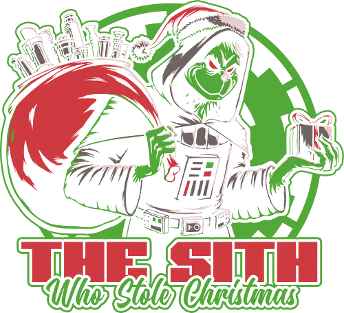 Evil Star Stealing Christmas  - book, green, villain, Movies, Scifi, Space, Action, Space Opera, classic, movie, lightsaber, christmas, santa claus, naughty list, naughty, gift, gifts