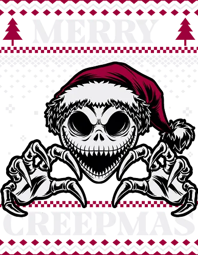 Ugly Sweater Creepy Christmas Skeleton  - Halloween, Christmas Vacation, Christmas Eve, Christmas Sweater, Christmas, Band, Band Tee, Spooky, Spooky Season, Spookmas, Creepy, Holiday, Stop Motion, Movie, Classic, Animation, creepymas, creepmas, Ugly Christmas Sweater, Ugly Sweater, Christmas Sweater
